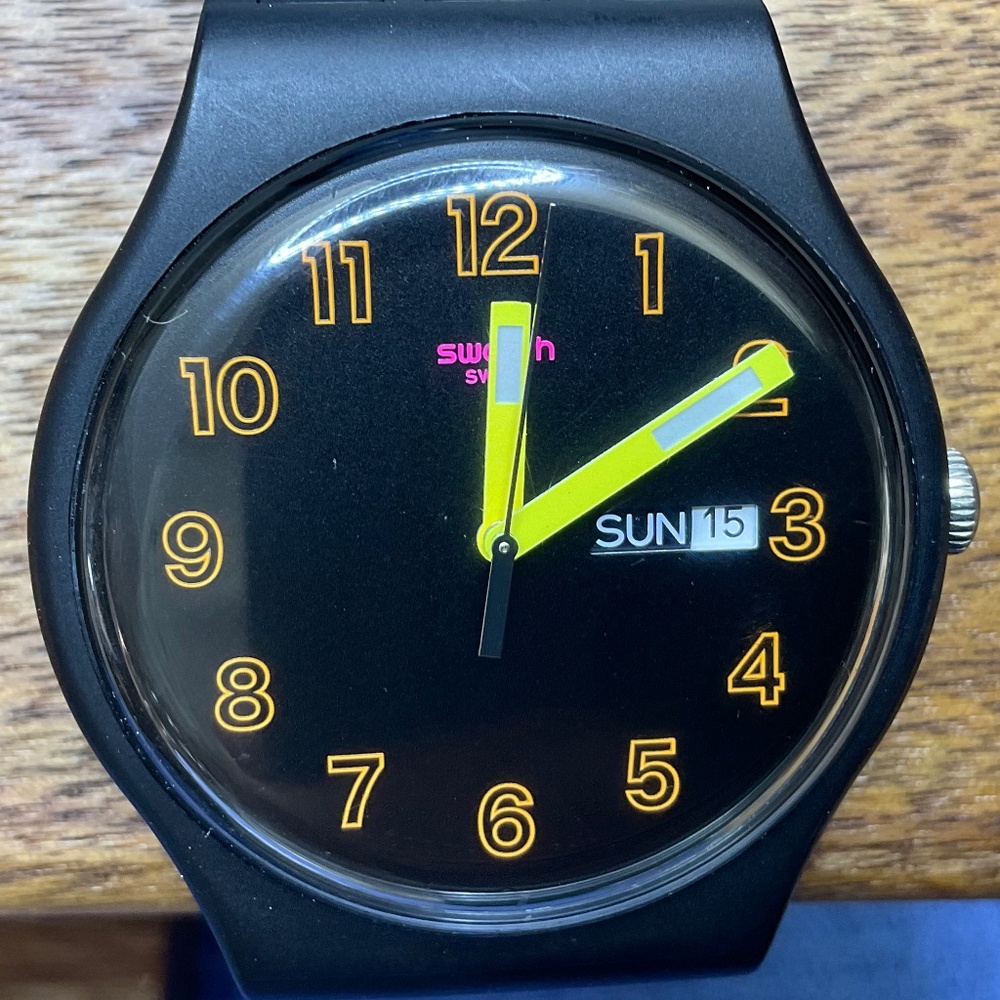Swatch Watch Dark Glow